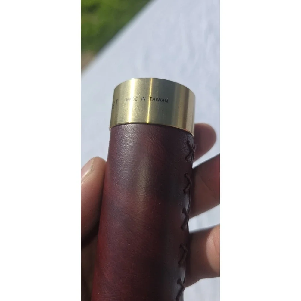 Tasco Vintage Leather Brass Spyglass Telescope 25x30mm with Leather Case
